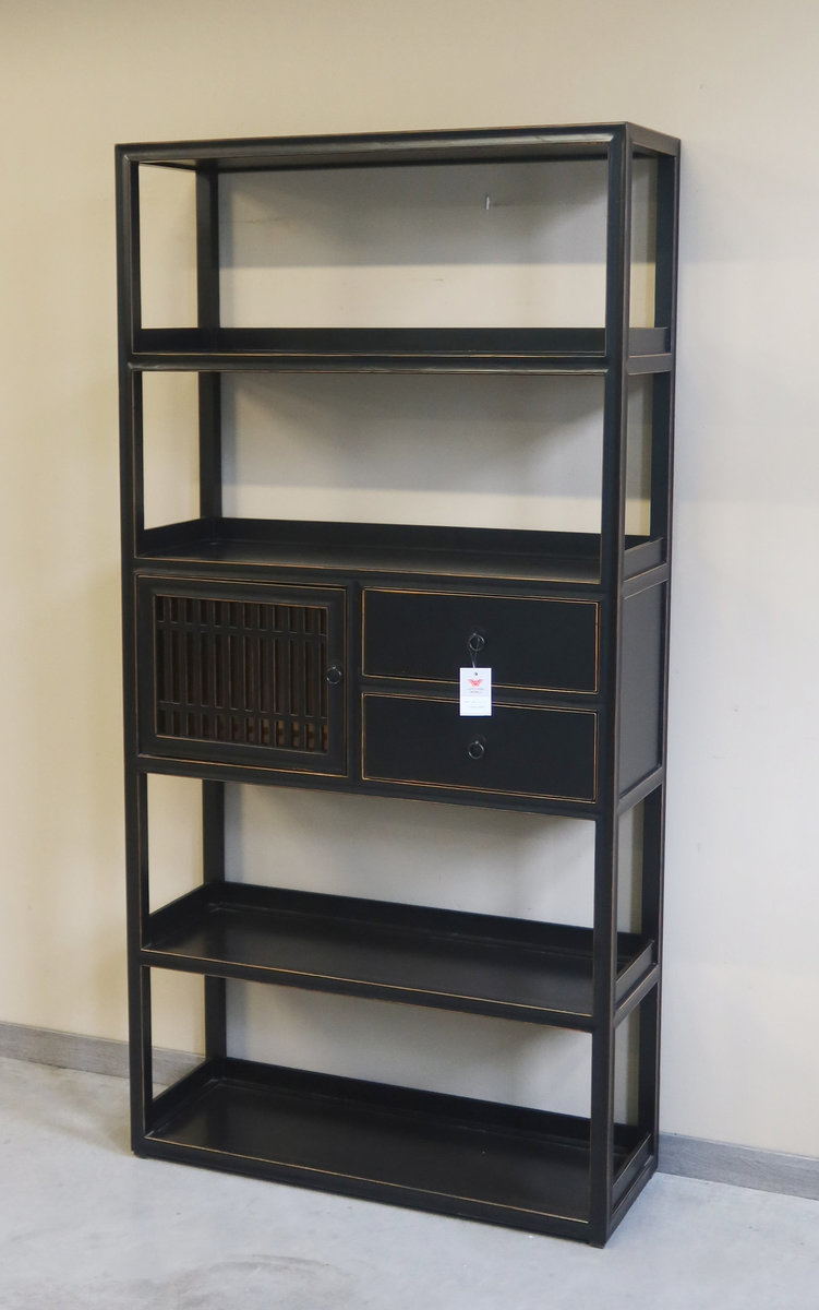 ARMADI - LIBRERIA CINESE LACCA NERA - AA-10240