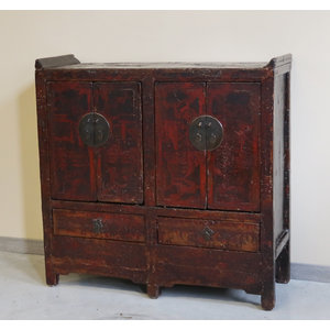 CREDENZE, MADIE - CREDENZA DOPPIA SHANXI AD ALTARE IN LACCA - CM-10251