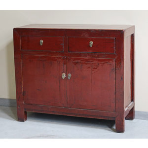 CREDENZE, MADIE - CREDENZA CINESE LACCA BORDEUAX - CM-10264