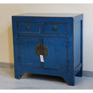 CREDENZINE, STIPI - CREDENZINO CINESE LACCA BLU - CS-10339