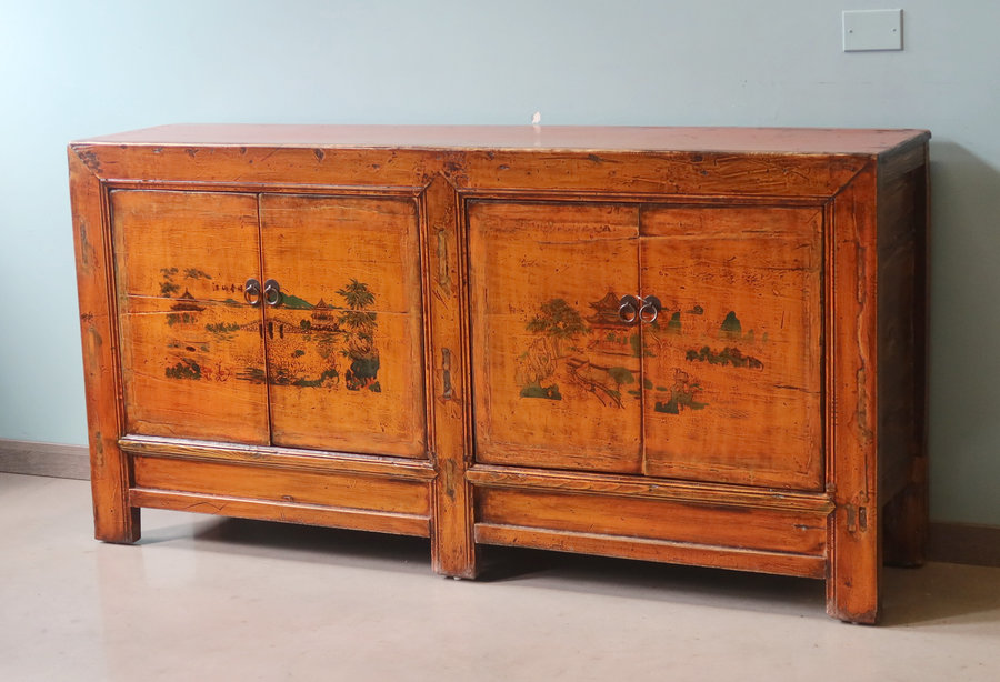 CREDENZE, MADIE - MADIA MONGOLIA 2 PANNELLI DECORATI - CM-10345