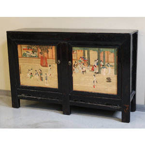 CREDENZE, MADIE - MADIA MONGOLIA 2 PANNELLI DECORATI - CM-10345