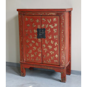 CREDENZINE, STIPI - ALTA CREDENZA SHANXI IN LACCA DECORATA - CS-10371