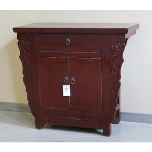 CREDENZINE, STIPI - CREDENZA CINESE DELLO SHANDONG CON ALI INTAGLIATE - CS-10389