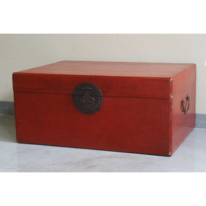 BAULI - BAULE IN CUOIO ROSSO - BB-10508