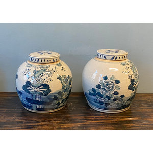 VASI - VASO CINESE IN CERAMICA DECORATO - VV-10523