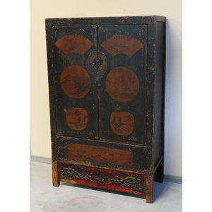 ARMADI - ARMADIO SHANXI NERO DECORATO - AA-10550