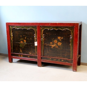 CREDENZE, MADIE - ALTA CREDENZA GANZU ANTE CON FRAME INTAGLIATO - CM-10702