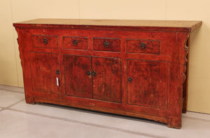 CREDENZE, MADIE - CREDENZA GANZU AD ALTARE DECORO LIEVE - CM-10703