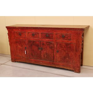 CREDENZE, MADIE - CREDENZA GANZU AD ALTARE DECORO LIEVE - CM-10703