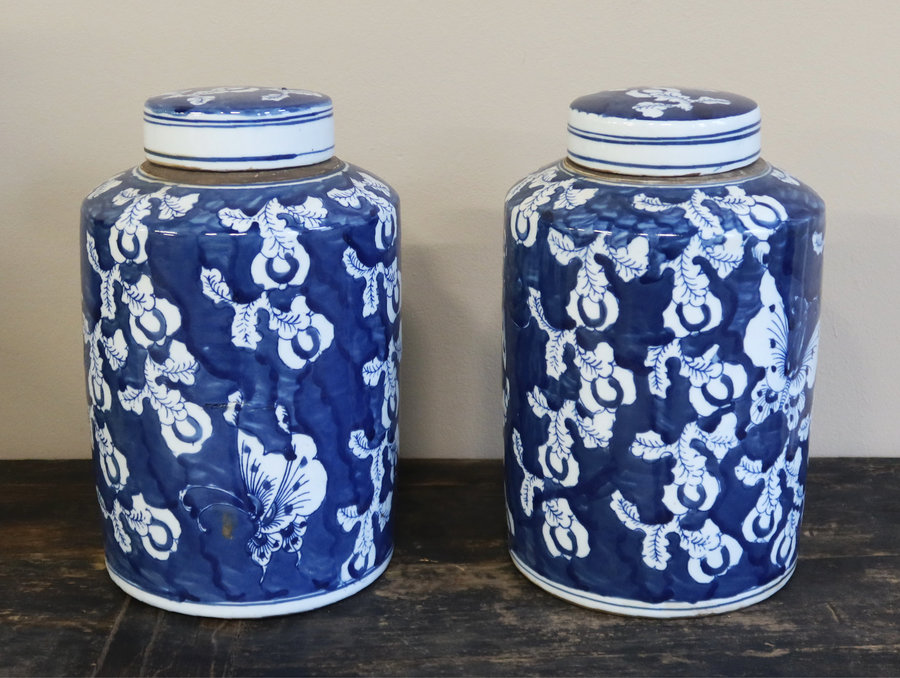 VASI - VASO CILINDRICO IN CERAMICA CON DIPINTO - VV-10797