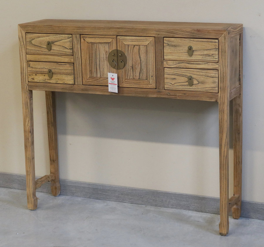 TAVOLI, CONSOLLES, SCRITTOI - CONSOLLE OLMO CINESE  - TC-10841