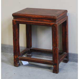 SEDIE, PANCHE - SGABELLO RETTANGOLARE OLMO CINESE  - SP-10885
