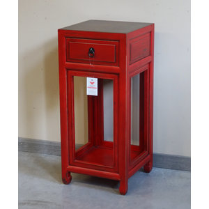 TAVOLI, CONSOLLES, SCRITTOI - TAVOLINO THE OLMO CINESE LACCA ROSSA - TC-10913