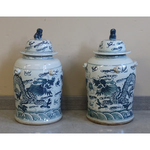 VASI - VASO CERAMICA DECORATA E COPERCHIO - VV-10984