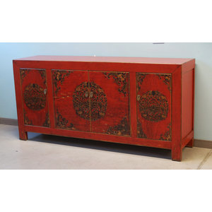 CREDENZE, MADIE - CREDENZA MONGOLIA 4 ANTE DECORATE - CM-11010