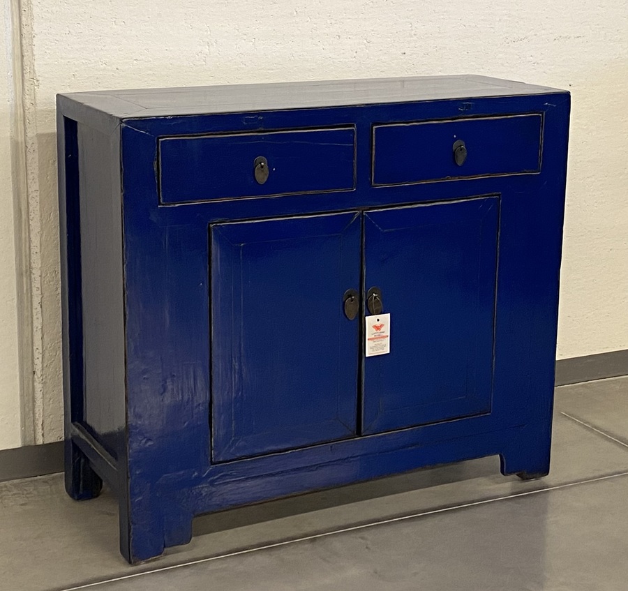 CREDENZE, MADIE - CREDENZA CINESE IN LACCA BLU - CM-11077