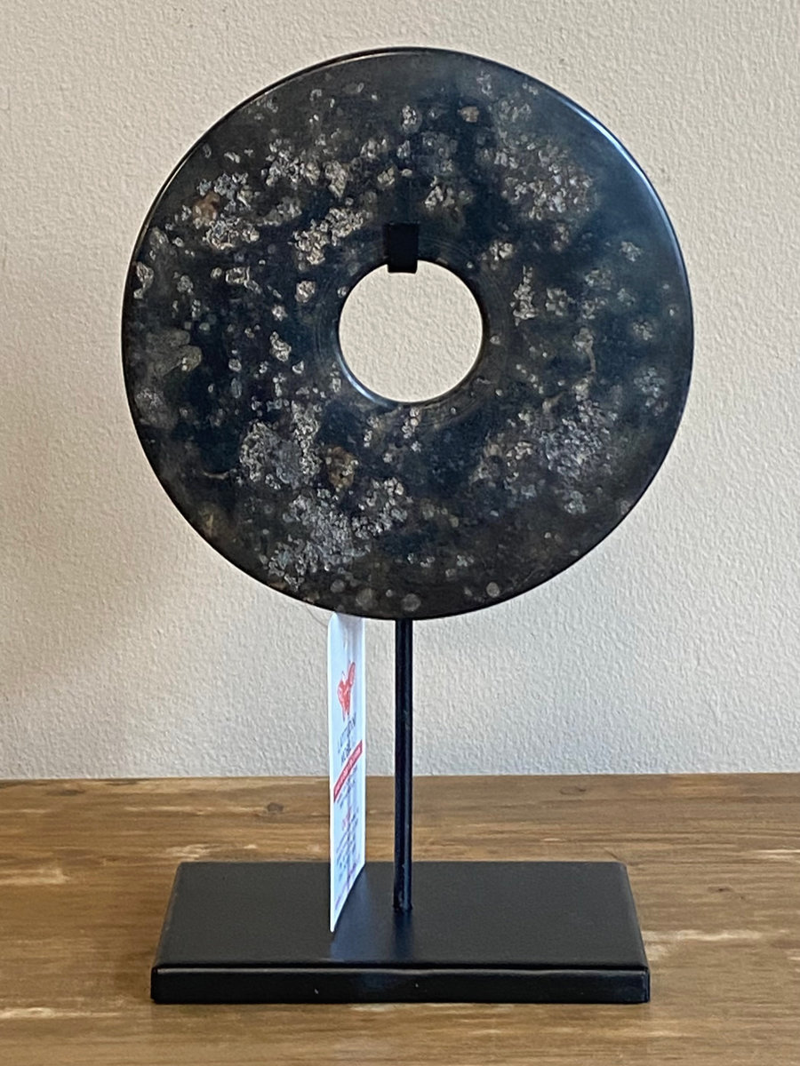 OGGETTI, COMPLEMENTI - DISCO ORNAMENTALE IN PIETRA LEVIGATA  - OC-11119