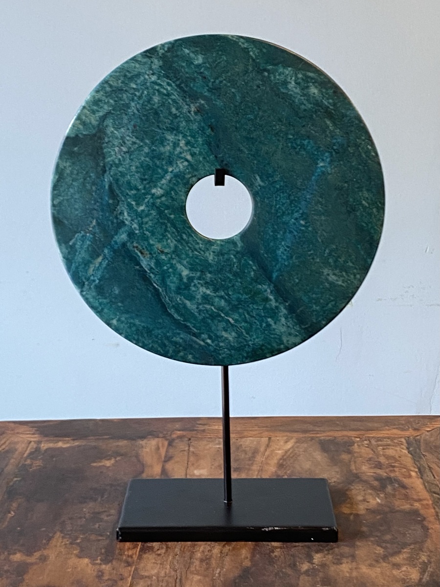 OGGETTI, COMPLEMENTI - DISCO ORNAMENTALE IN PIETRA LEVIGATA - OC-11121