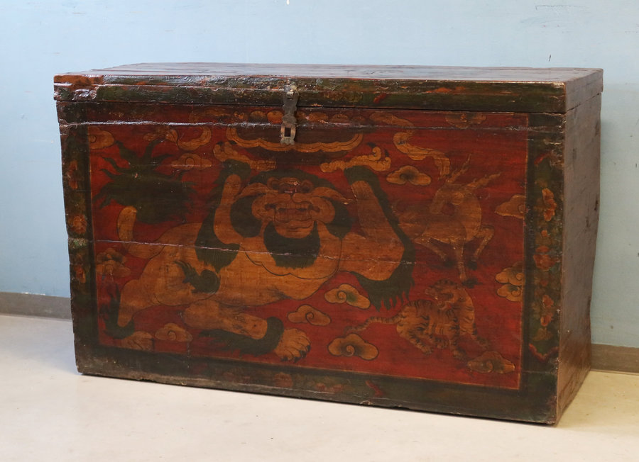 BAULI - GRANDE BAULE DECORATO TIBETANO - BB-11134