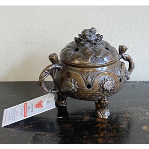 OGGETTI, COMPLEMENTI - PORTAINCENSO CINESE IN OTTONE - OC-11159