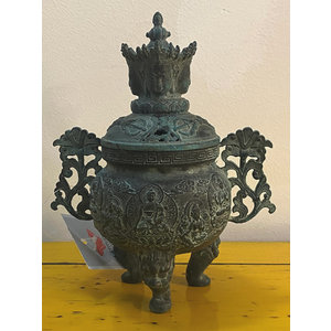 OGGETTI, COMPLEMENTI - OGGETTO DECORATIVO CINESE CON COPERCHIO - OC-11167