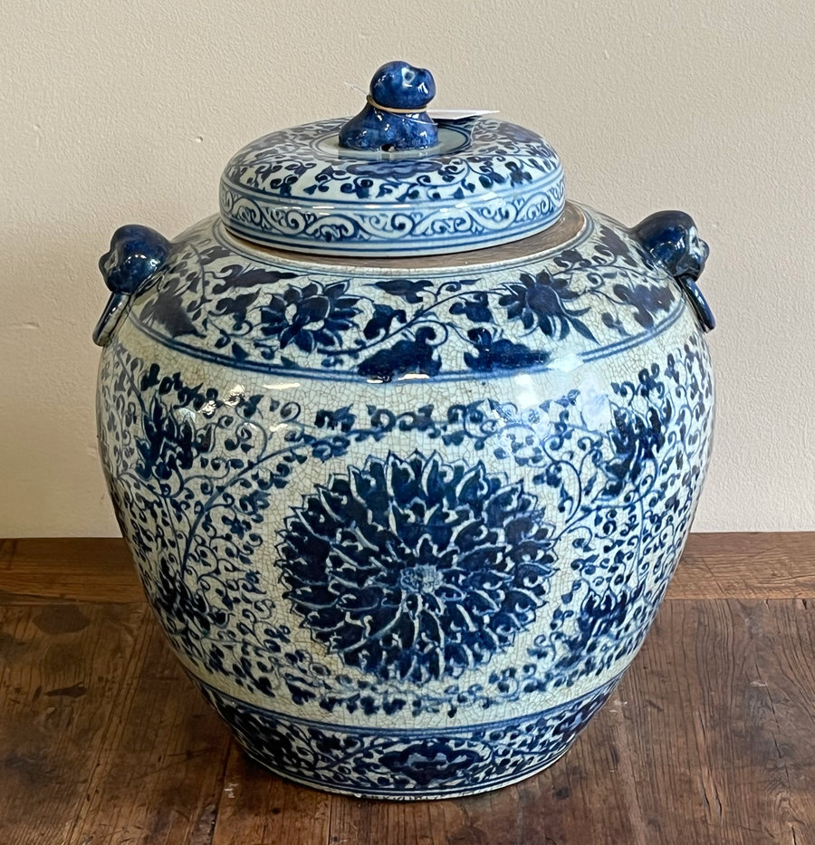 VASI - GRANDE VASO DECORATO CON COPERCHIO - VV-11204