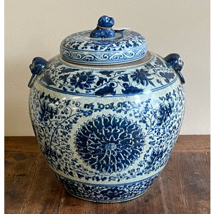 VASI - GRANDE VASO DECORATO CON COPERCHIO - VV-11204