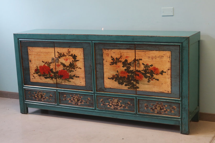 CREDENZE, MADIE - CREDENZA MONGOLIA LACCA DECORATA - CM-11212