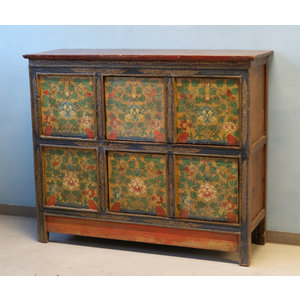 CREDENZE, MADIE - CREDENZA TIBET FORMELLE DECORATE - CM-11258
