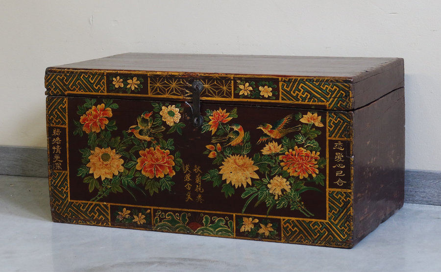 BAULI - BAULE MONGOLO DECORATO  - BB-11268
