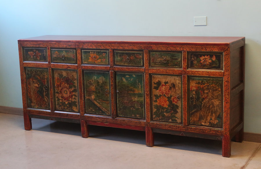 CREDENZE, MADIE - GRANDE CREDENZA MONGOLIA DEC. 6A6C DEC VIVO - CM-11271