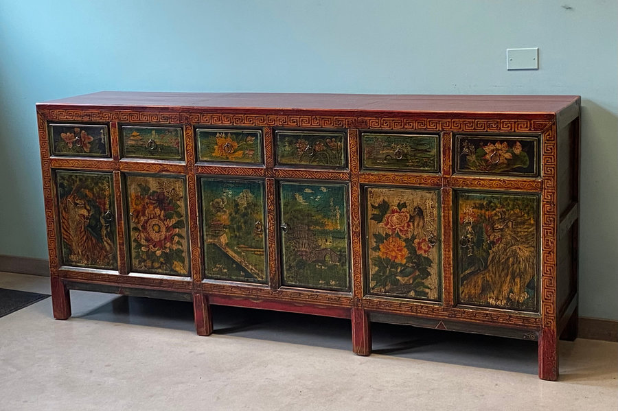 CREDENZE, MADIE - GRANDE CREDENZA MONGOLIA DEC. 6A6C DEC VIVO - CM-11271