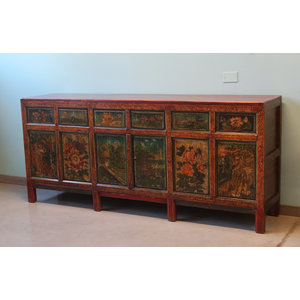 CREDENZE, MADIE - GRANDE CREDENZA MONGOLIA DEC. 6A6C DEC VIVO - CM-11271