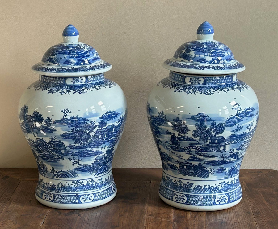VASI - VASO CINESE AD ANFORA CON COPERCHIO - VV-11275