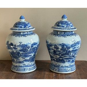 VASI - VASO CINESE AD ANFORA CON COPERCHIO - VV-11275