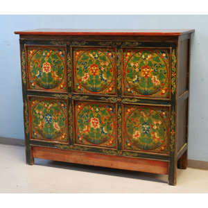 CREDENZE, MADIE - CREDENZA TIBET A FORMELLE - CM-11293
