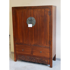 ARMADI - ARMADIO OLMO CINESE 2 ANTE 2 CASSETTI - AA-11295