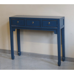TAVOLI, CONSOLLES, SCRITTOI - CONSOLLE CINESE LACCA BLU 3C - TC-11331