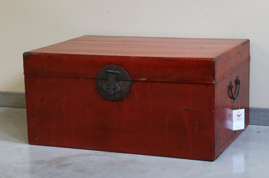 BAULI - BAULE IN CUOIO ROSSO MATTONE - BB-11337