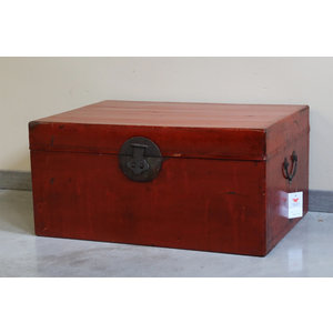 BAULI - BAULE IN CUOIO ROSSO MATTONE - BB-11337