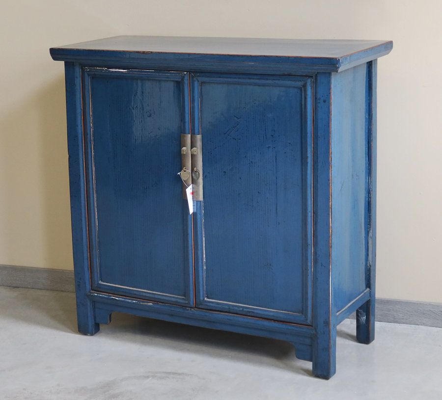 CREDENZE, MADIE - CREDENZA 2 ANTE LACCA BLU - CM-11383