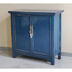 CREDENZE, MADIE - CREDENZA 2 ANTE LACCA BLU - CM-11383