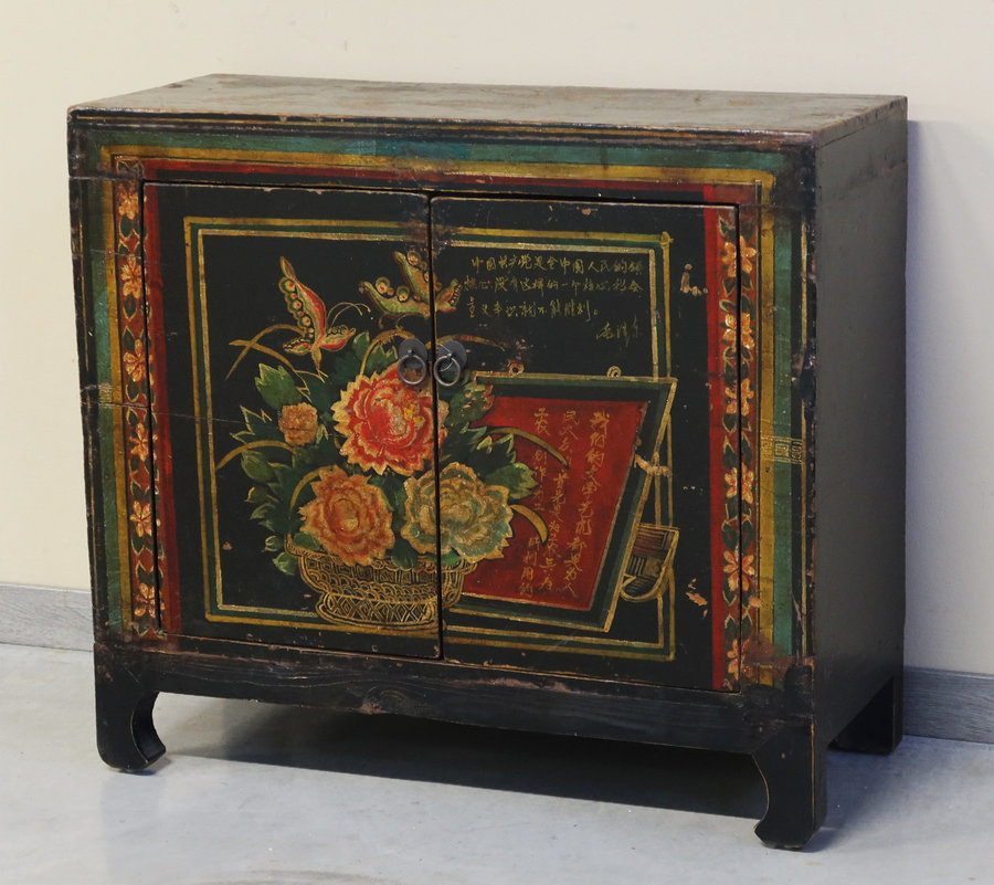 BAULI - BAULE CINESE DECORATO CON APERTURA FRONTALE - BB-11413