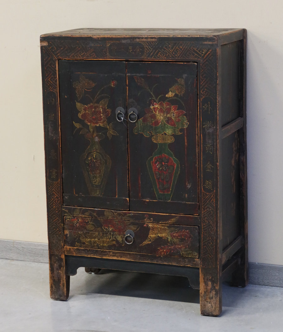 CREDENZINE, STIPI - CREDENZINO MONGOLIA DECORATO 2C2A - CS-11501