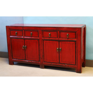 CREDENZE, MADIE - BUFFET CINESE LACCA ROSSA 4C4A - CM-11546