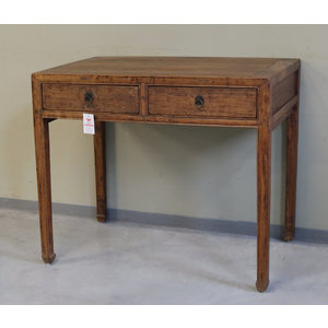 TAVOLI, CONSOLLES, SCRITTOI - SCRITTOIO CINESE OLMO CINESE 2 CASSETTI - TC-11550