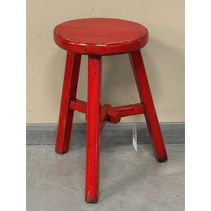 SEDIE, PANCHE - SGABELLO CINESE LACCA ROSSA - SP-11579