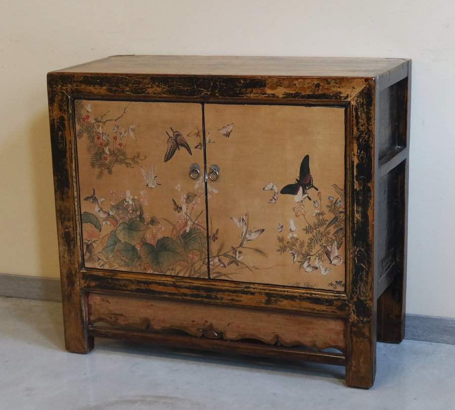 CREDENZINE, STIPI - MADIETTA MONGOLIA DECORO SU TELA - CS-11583