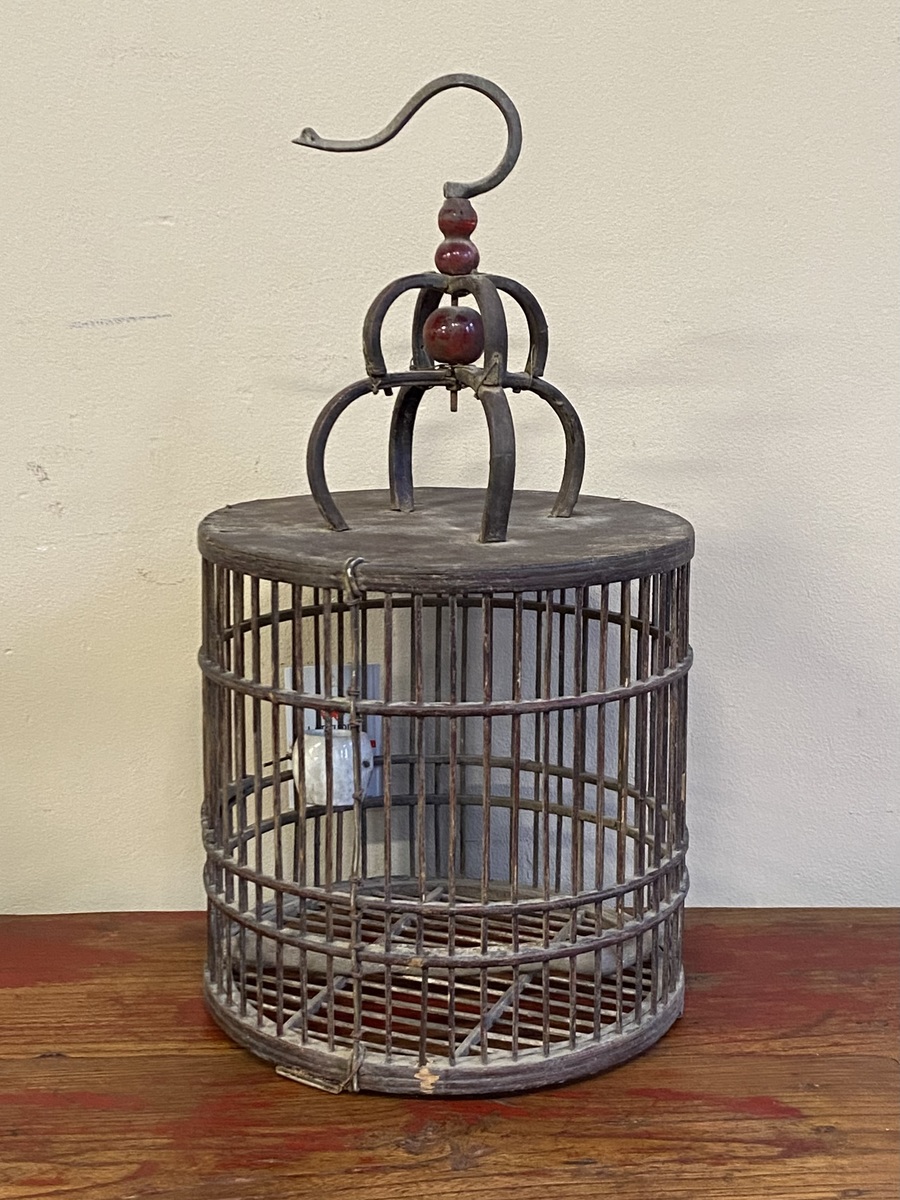 OGGETTI, COMPLEMENTI - GABBIETTA  PER UCCELLINI IN LEGNO - OC-11589